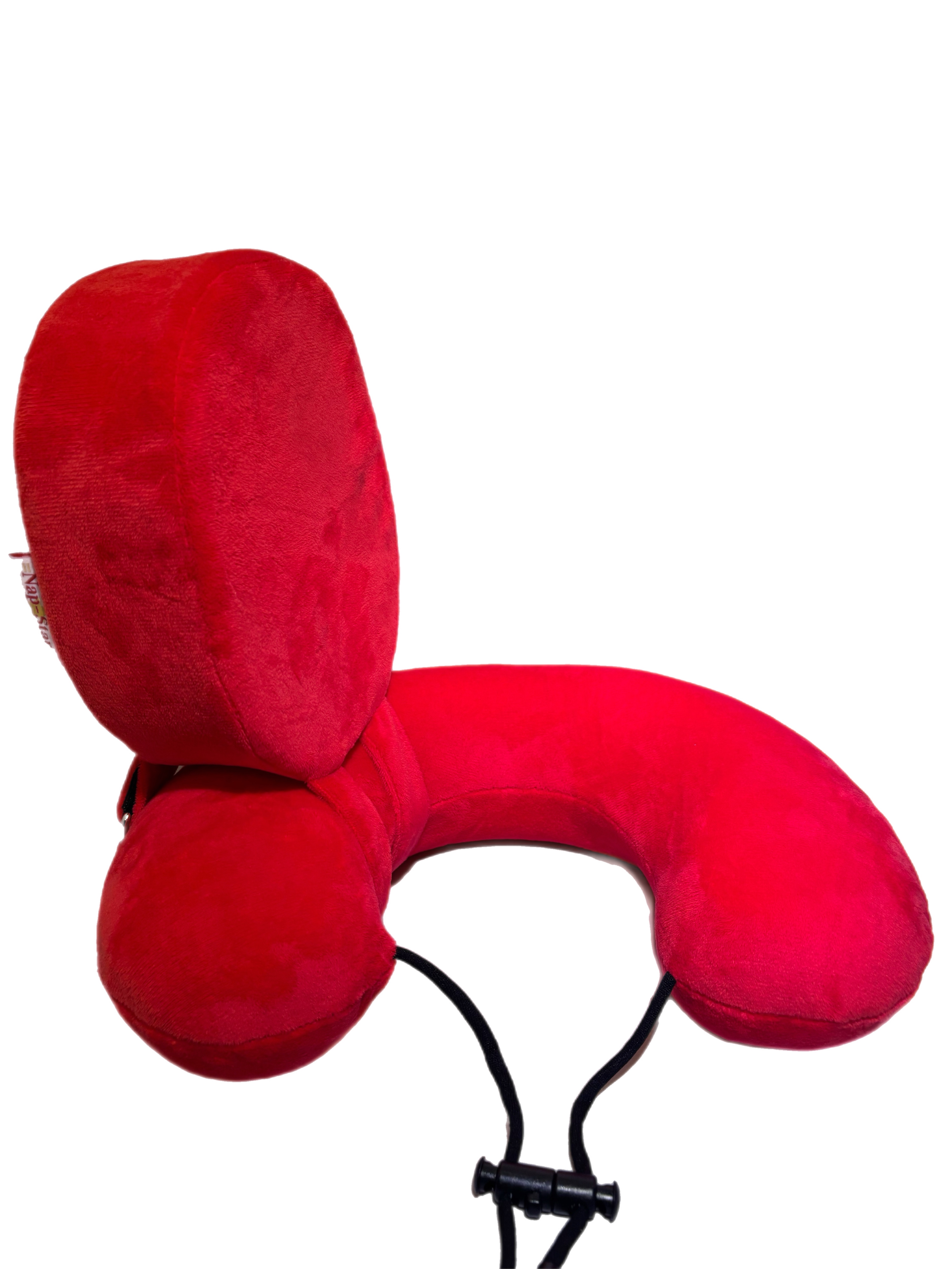 Nap-Star Red side travel pillow