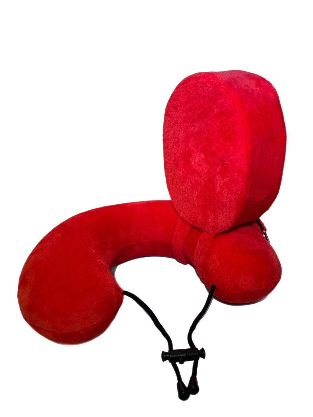 Nap-Star red 2-in-1 neck and head travel pillow