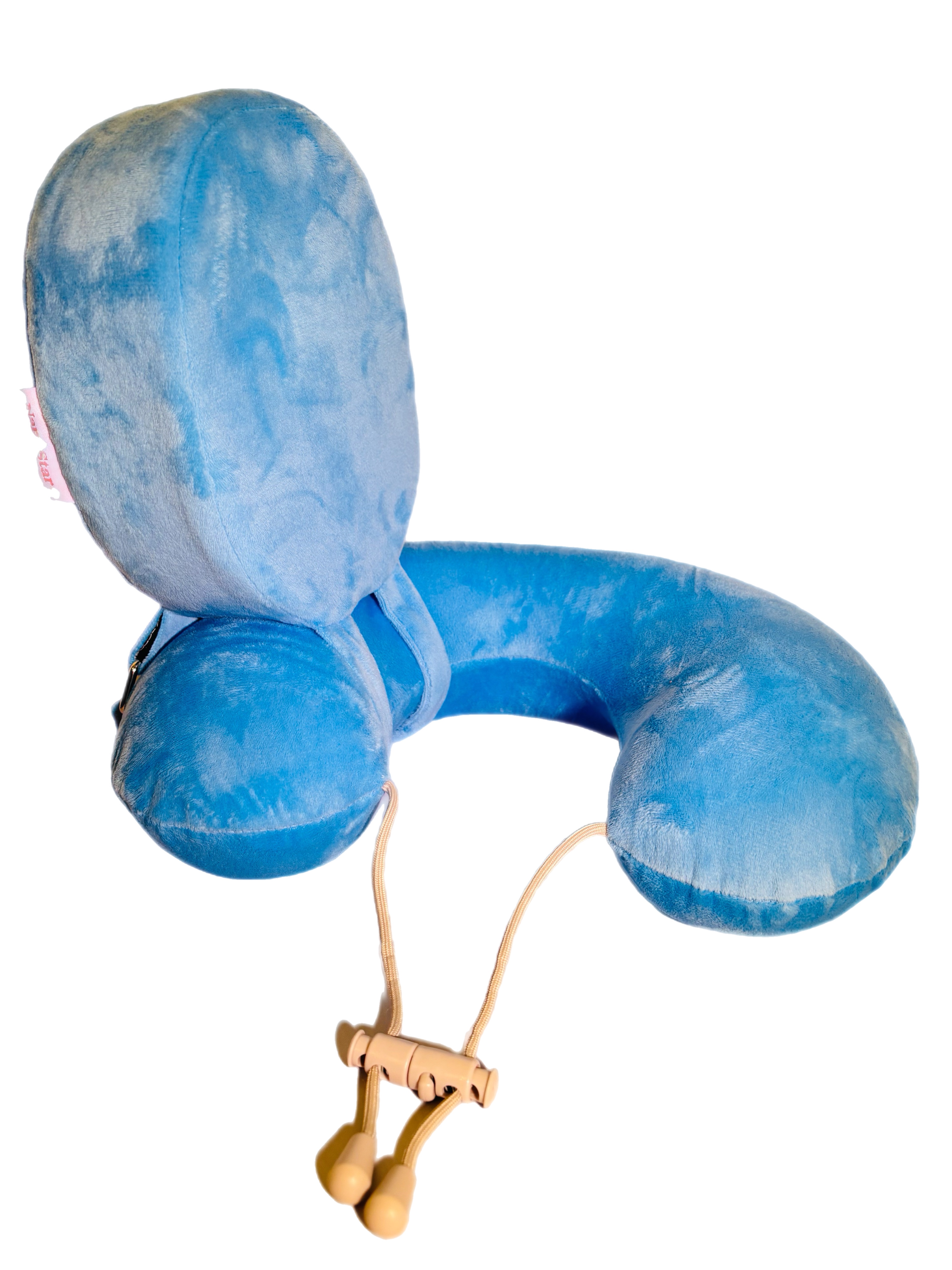 Nap-Star Blue side travel pillow
