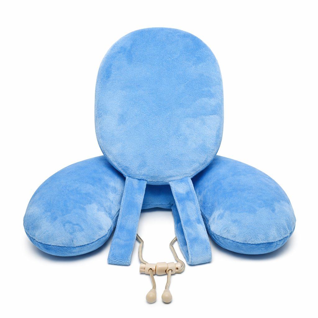 Nap-Star blue 2-in-1 neck and head travel pillow
