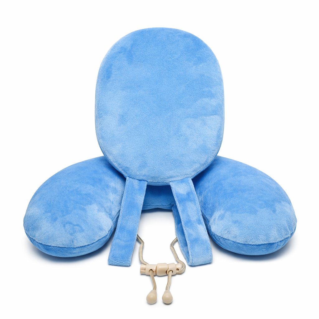 Nap-Star Blue front travel pillow